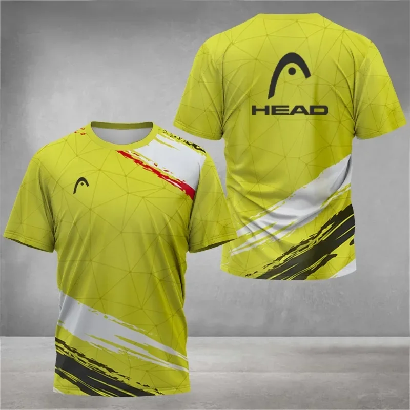 2026 Top Breathable Mens T Shirt Outdoor Badminton Table Tennis Jersey O Neck Short Sleeve Loose Top New Mountaineering Clothing image 3