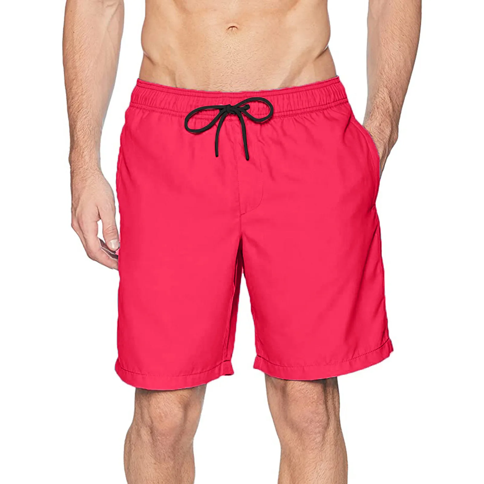 Fato de banho de secagem rápida masculino, roupa de banho curta, calções de ginástica, calção de praia, moda praia do verão, esportes antirrupção, surf, bermuda