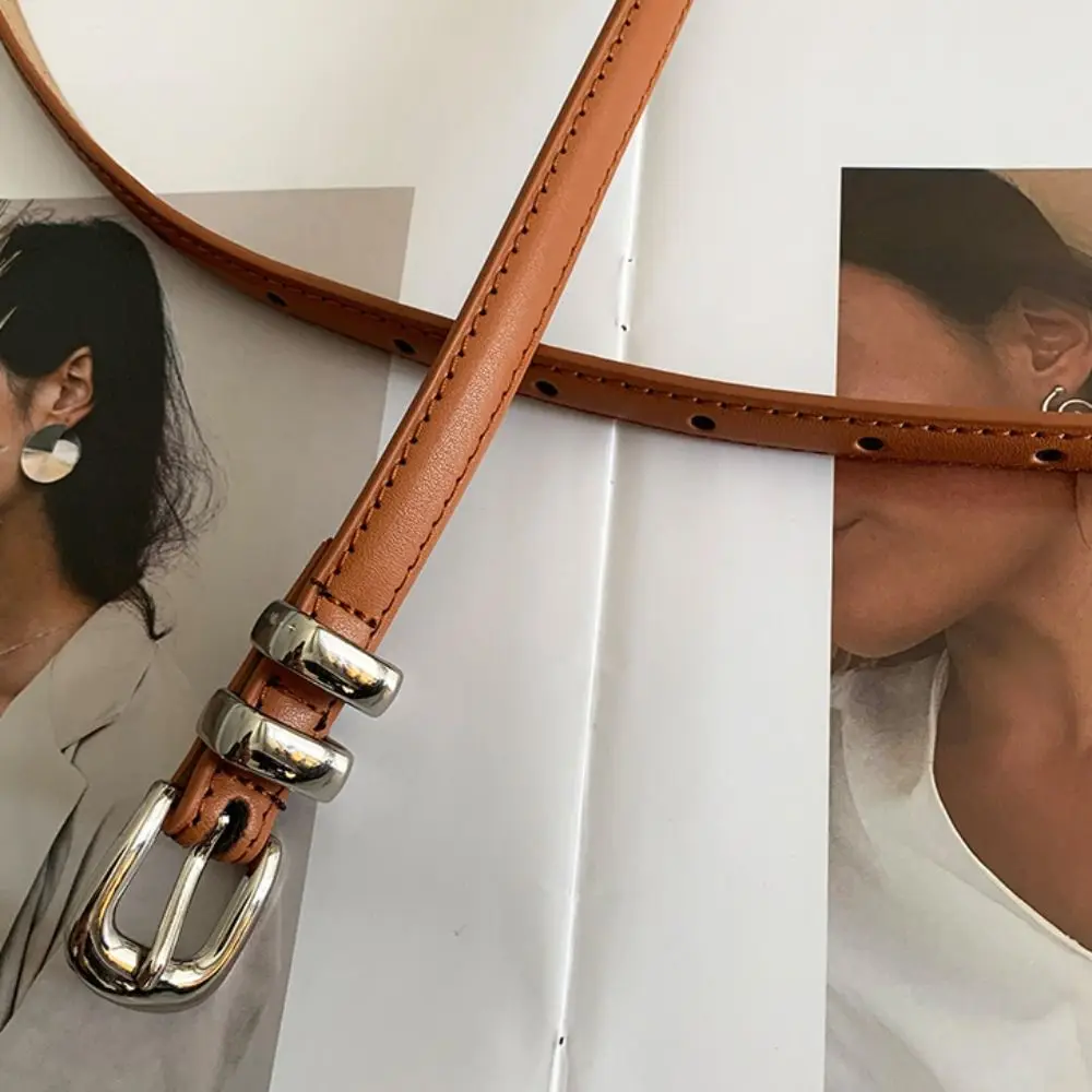 حزام خصر نسائي أنيق قابل للتعديل Harajuku Pu من جلد البولي يوريثان Y2k حزام خصر على الطراز الكوري جينز ريترو حزام خصر فتاة حارة