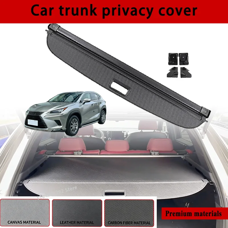 For Lexus CT200H 2009-2020 Car Cargo Cover Trunk Rear Rack Luggage Storage Auto Trunk Curtain Organizer Cover