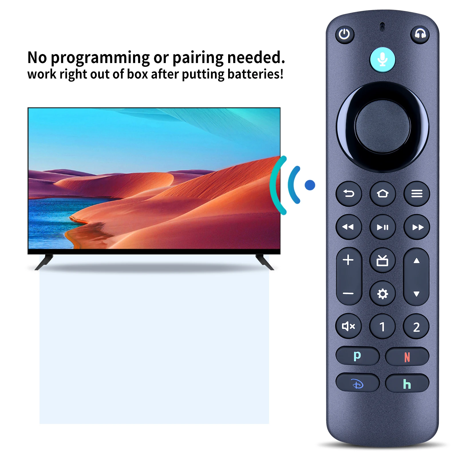 New Universal Voice Remote Control for Amazon Alexa Pro fire tv