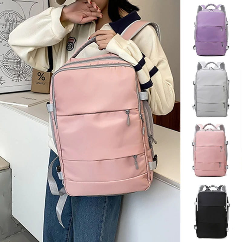 Women Travel Backpack Water Repellent Anti-Theft Stylish Casual Daypack Bag With Luggage Strap USB Charging Port Backpack New