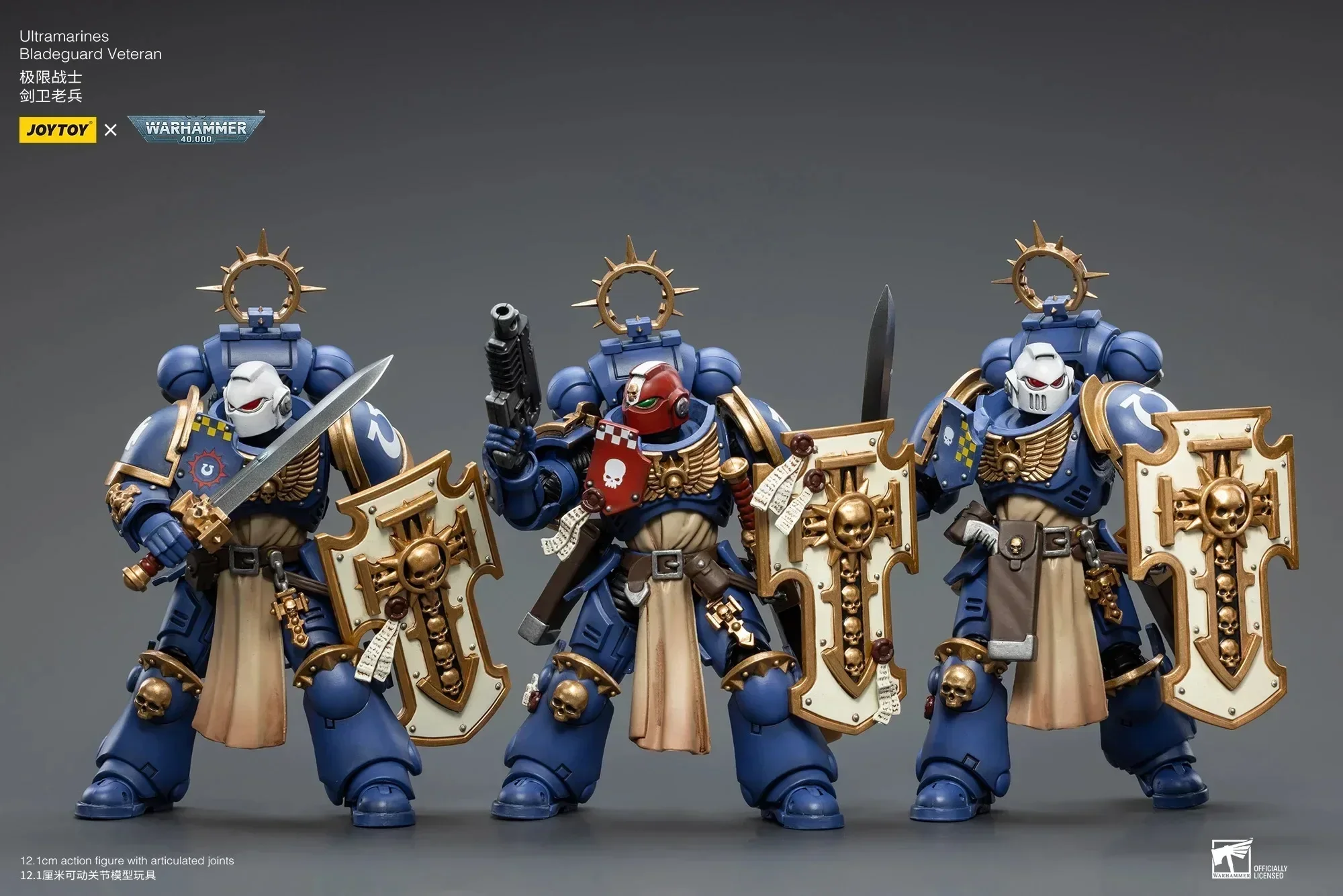 Joytoy Warhammer 40K 1/18 Actionfiguren (3 Teile/satz) Ultramarines Bladeguard Anime Militärmodell