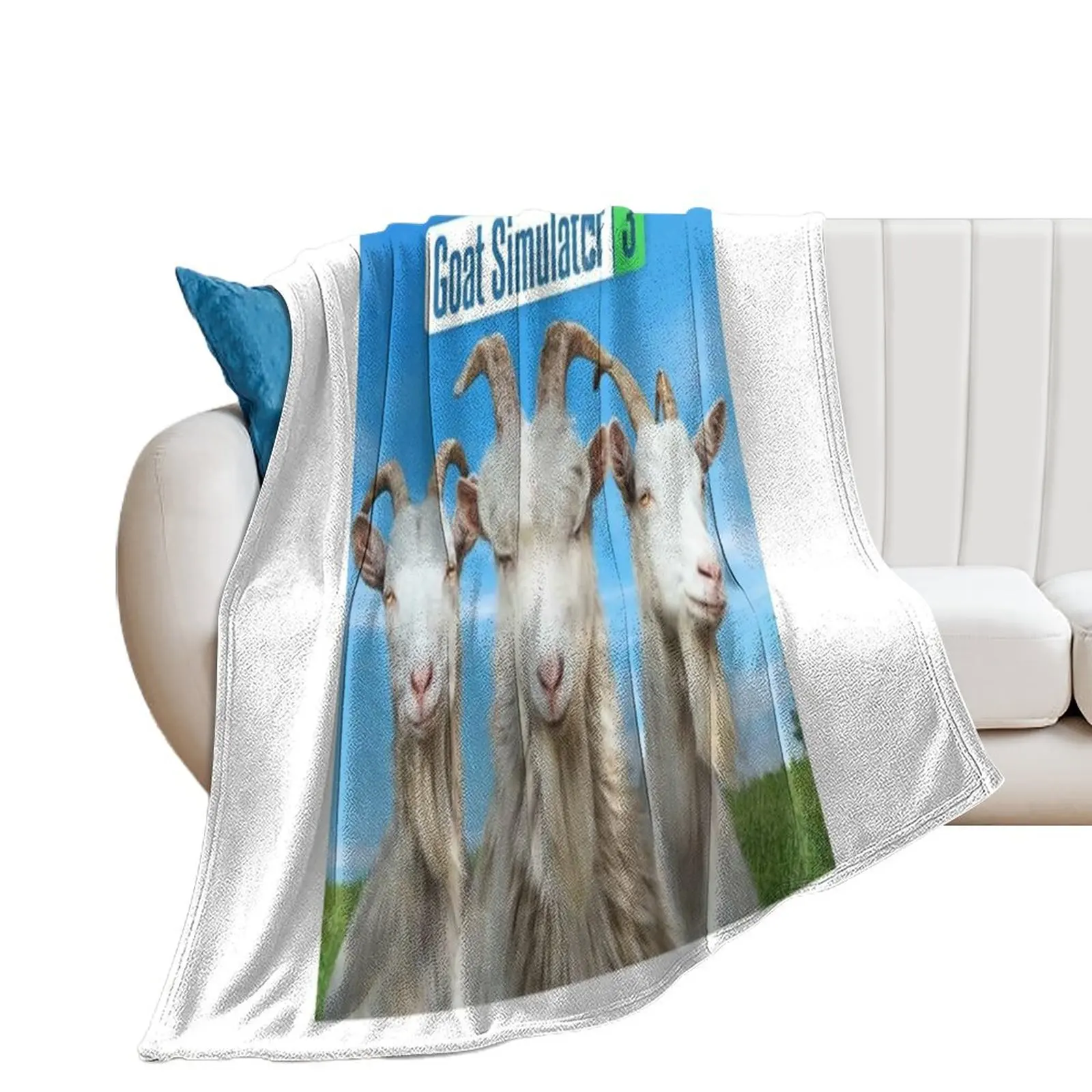 Goat Simulator Throw Blanket sofa bed for babies Soft Blankets