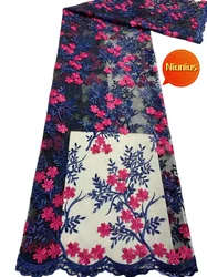 Laço bordado macio para vestido de noite de festa, Delicado, Áustria, melhor qualidade, elegante, NN2168 _ R, 5 jardas, 2021, mais recente