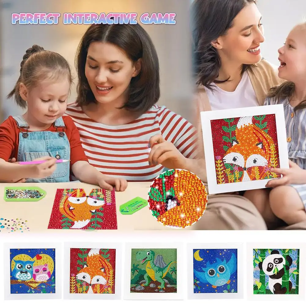 DIY Mosaic Carft Kits Diamond Arts And Crafts For Kids Brilliant 5D Kits For Children DIY Toys