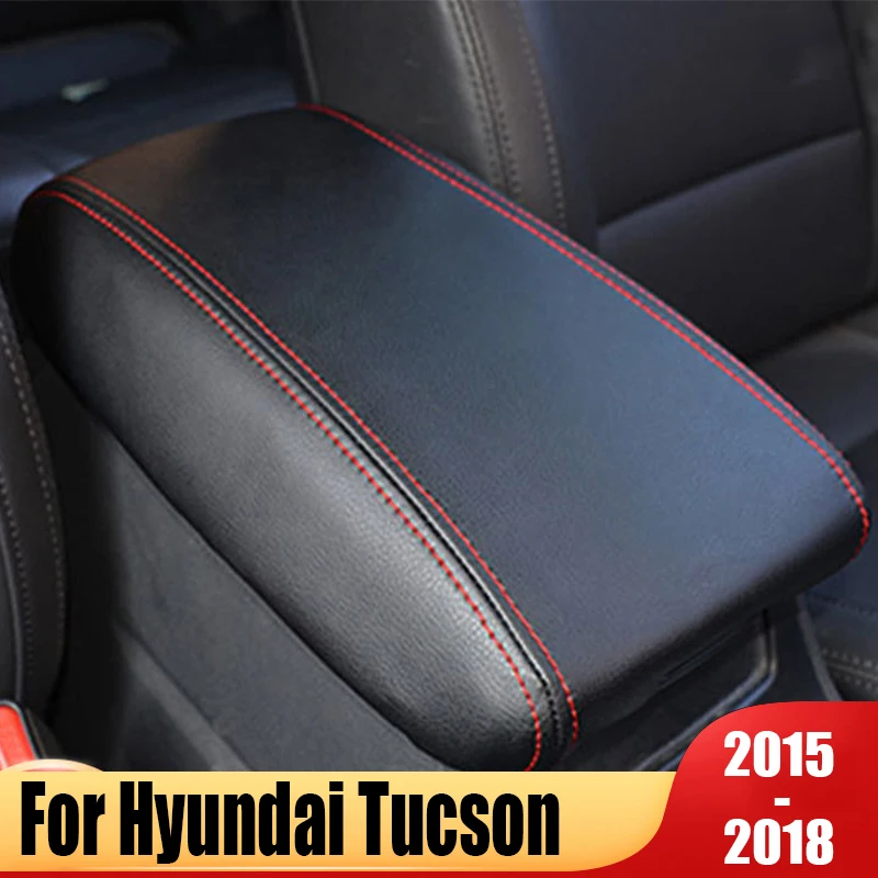 For Hyundai Tucson TL 2015~2018 Car Armrest Box Cover Waterproof Scratch-Resistant Kit Cover Direct Install Interior Accessories