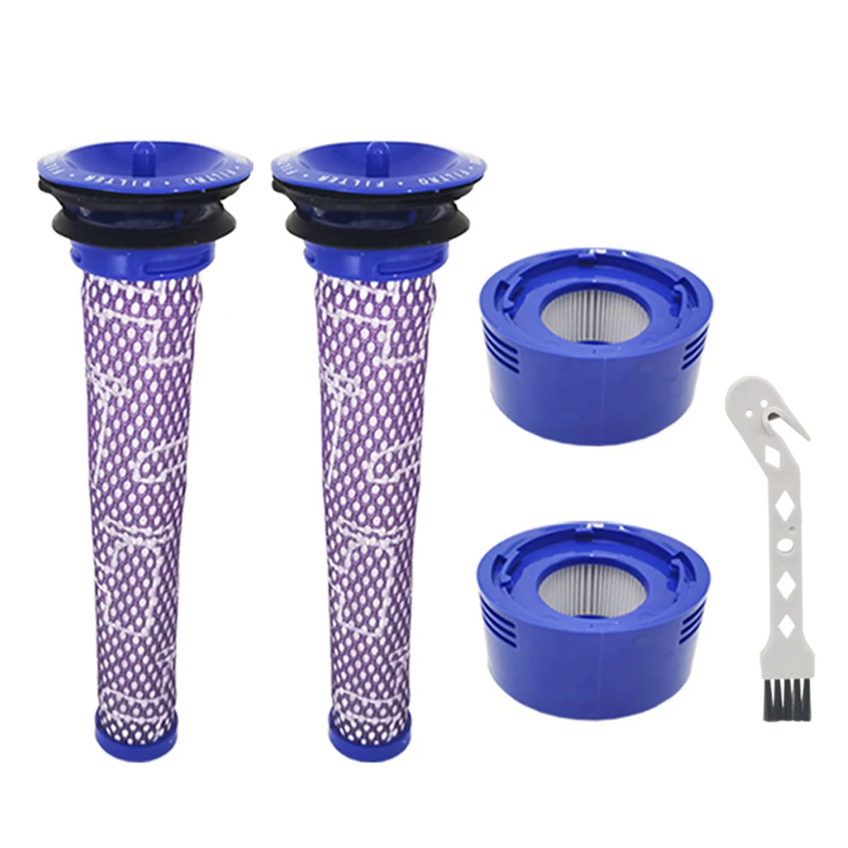 Accesorios para aspiradora Dyson V7 V8, elementos de filtro delanteros y traseros, juego de filtros de algodón