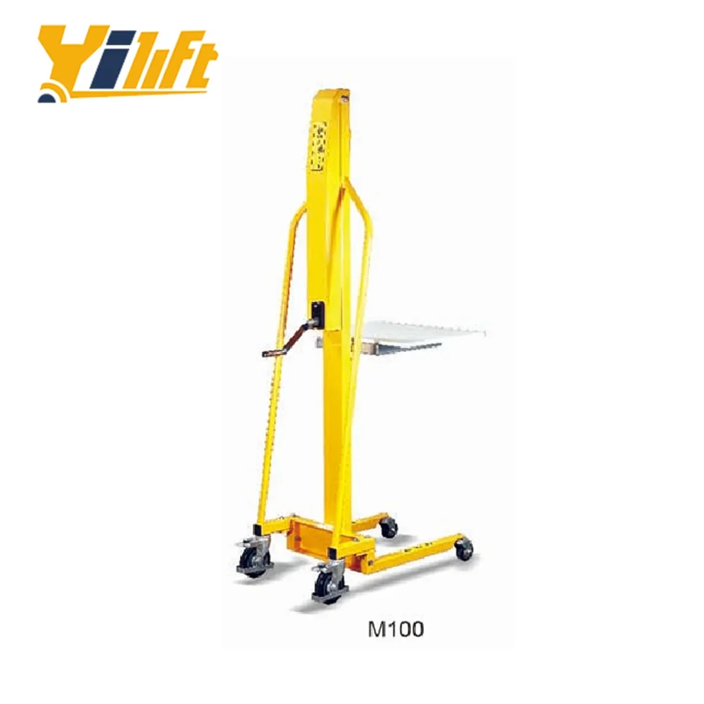 Hot Sale Low Prices 100kg 4 Direction Hand Forklift Manual Hydraulic Platform Stacker