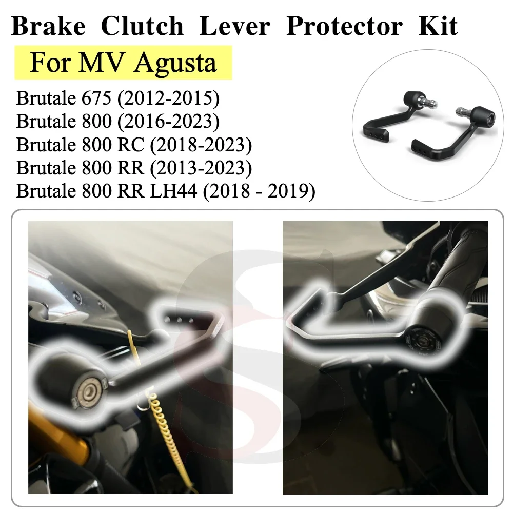 

Brake and Clutch Lever Protector Kit Motorcycle For MV Agusta Brutale 675 2012-2015 Brutale 800 800RC 800RR 2013-2023 2022 2021