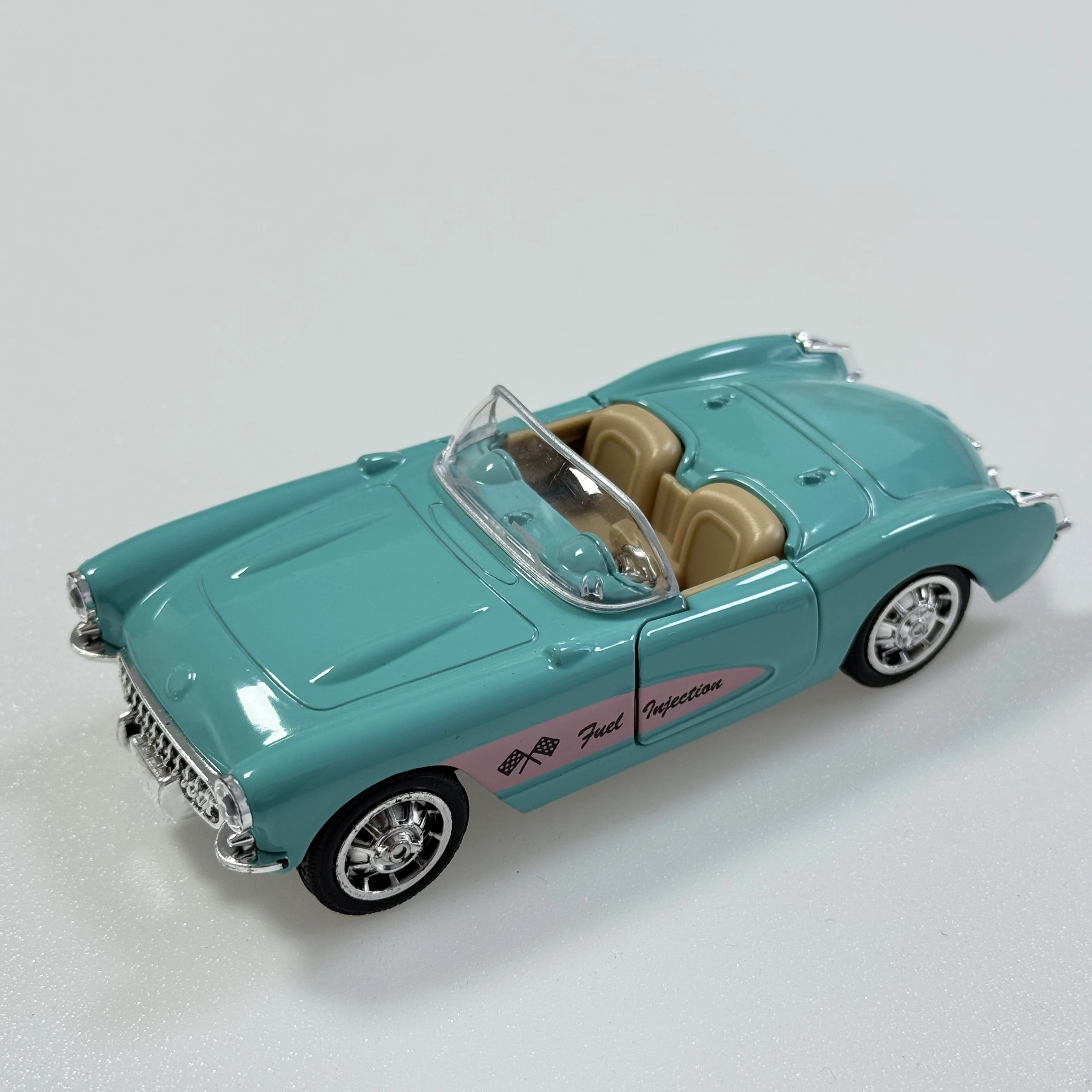 (Wellpappenschachtel) Maßstab 1:36, Vintage-Konvertible im Stil eines Spielzeugautos, leistungsstarke Feder, Metallguss, Jungenspielzeug, das beste Geschenk. – Detail 13