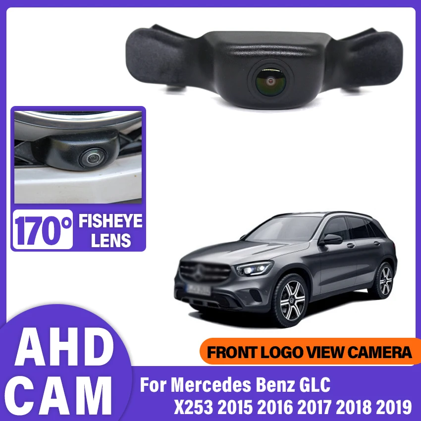 AHD 1080P Fisheye 170 Degree Wide Angle Car Front View Blind Area Camera For Mercedes Benz GLC X253 2015 2016 2017 2018 2019