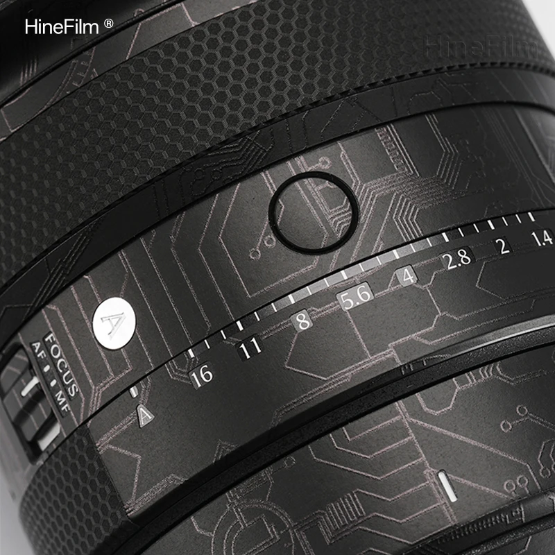 Hinefilm الجلد ل سيجما 135 مللي متر F1.4 DG الفن لسوني جبل عدسة ملصق 135F1.4 التفاف غطاء ل سيجما 135 1.4 عدسة الجلد الواقي