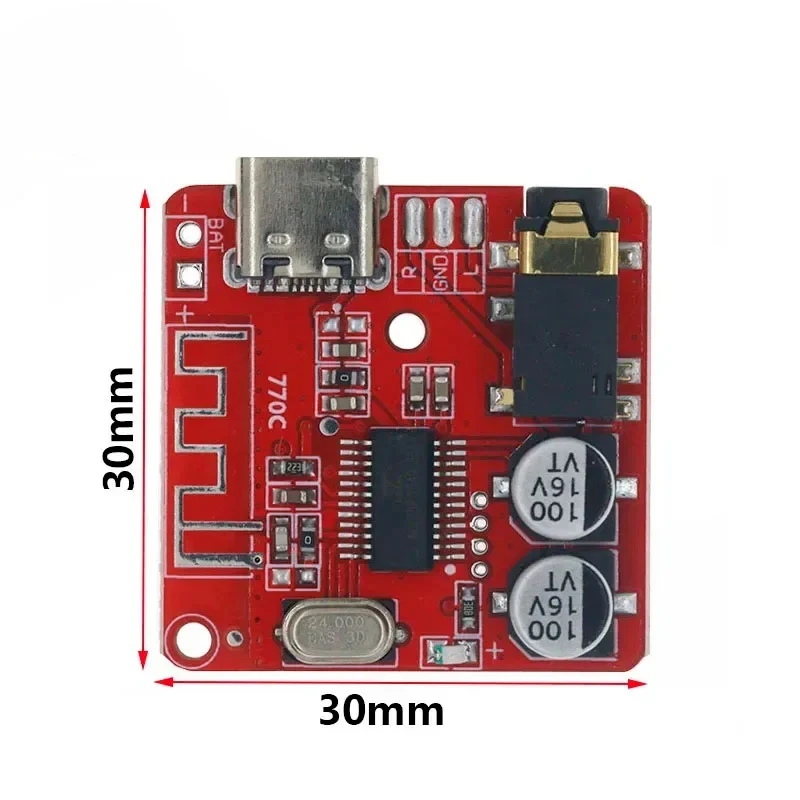 TYpE-C interface Mp3 Bluetooth decoding board Car speaker Audio amplifier board Retrofit diy audio receiver 5.0