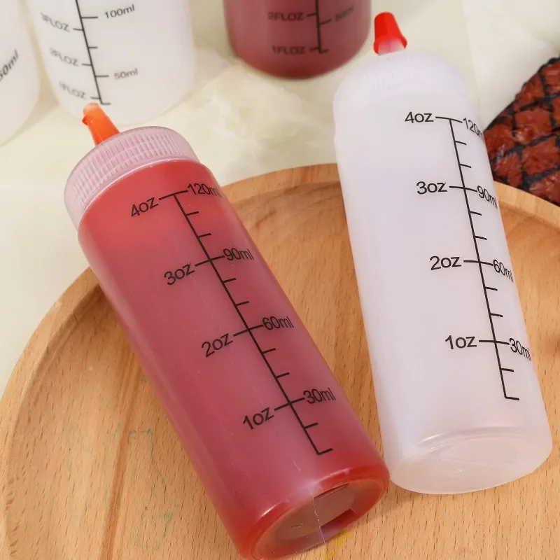 بهارات بلاستيكية زجاجات ضغط قابلة لإعادة الاستخدام مانعة للتسرب قوارب المرق الصلصات الزيوت موزع حاويات تخزين المطبخ المنزلية