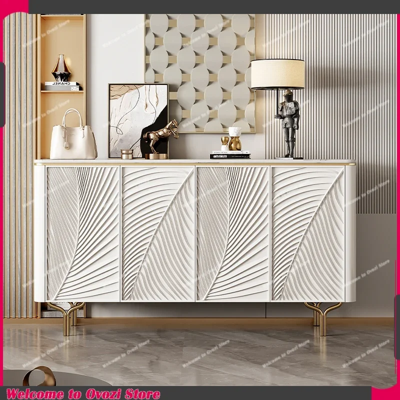 

Luxury Entrance Cabinet Buffet Sideboard Modern Shelf Cabinet Adults White Vetrinette Da Esposizione Furniture Living Room