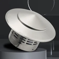 Capuchon de filet tendance en acier inoxydable, mur extérieur, sortie d'air frais, toit, tuyau d'accès, capot, anti-insectes, tendance, 110mm, 160mm