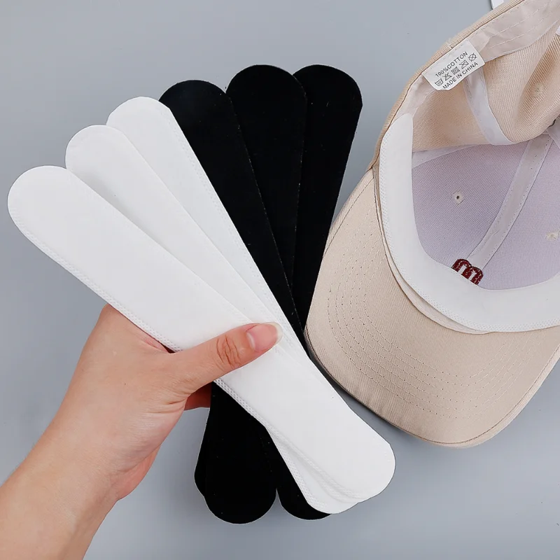 Disposable Adjustable Cap Neck Sticker Brim Stickers Pads Self-adhesive Sweat Absorption Breathable Suitable for All Hats