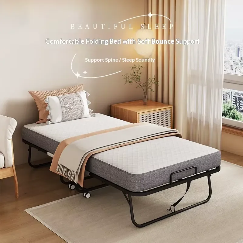 Thickened Folding Sofa Bed Removable Steel Mesh Rotatable Mattress Lunch Break Wholesale