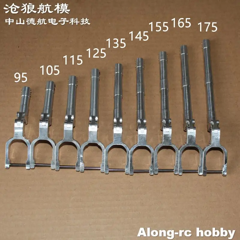 RC Airplane Part-- Height 95mm-185mm Damping Kneeling Landing Gear Worm Shock Tripod Suitable for 3-5kg RC Models Jet EDF Plane