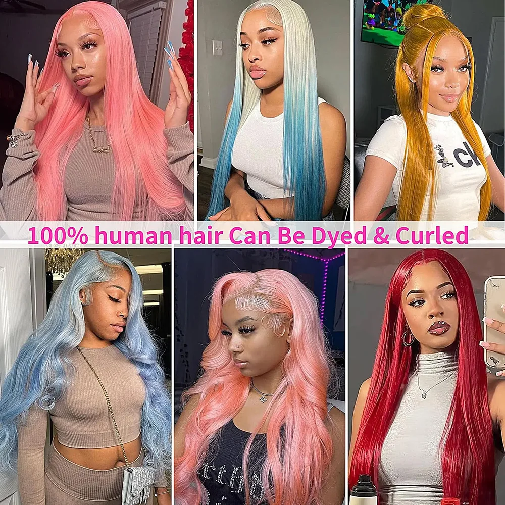 613 30 36 Inch Honey Blonde 13x6 HD Lace Wig Transparent Lace Front Wigs Bone Straight Frontal Human Hair Wig For Women