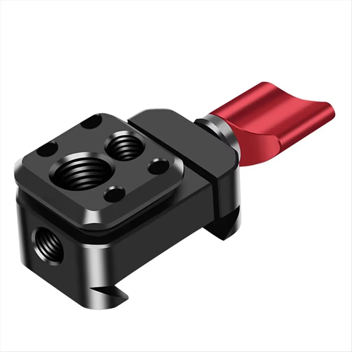 A85P Camera Clamp Quick Release Rail Clip Mount 1/4 3/8 Hole for 20mm Video Light Mic Monitor Holder Gimbal Slider Extension