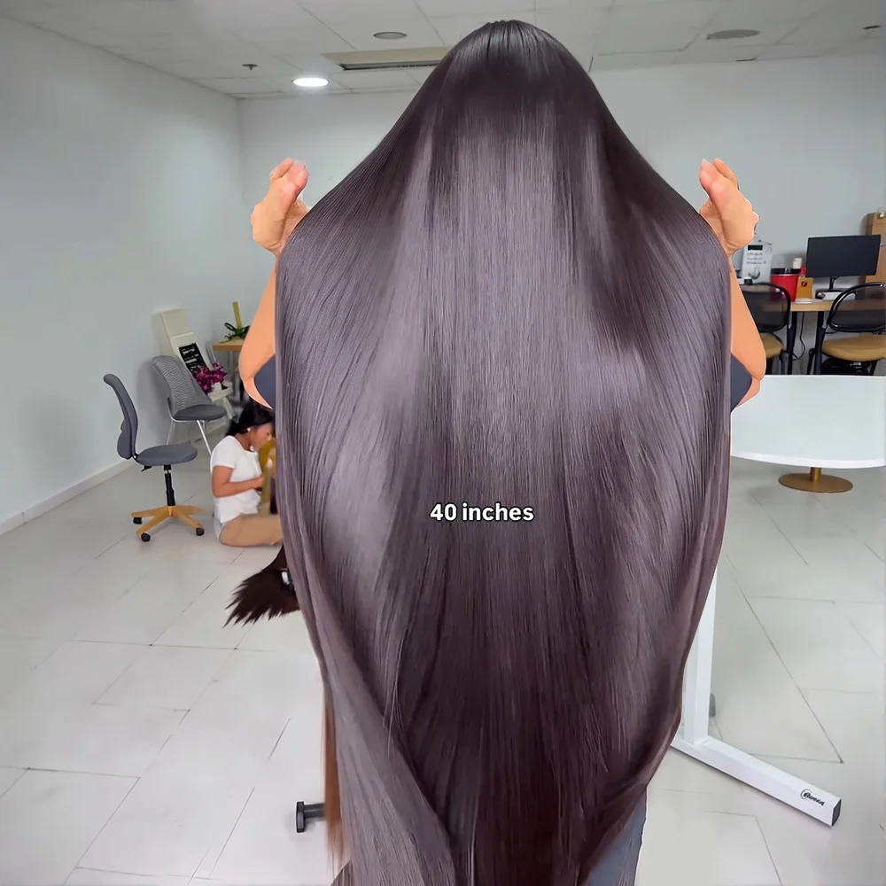 250 Density Glueless Bone Straight 5X5 Hd Lace Frontal Wig 13X6 13X4 Black Lace Front Wigs 250 Density Human Hair Brazilian Transparent Wigs view 2