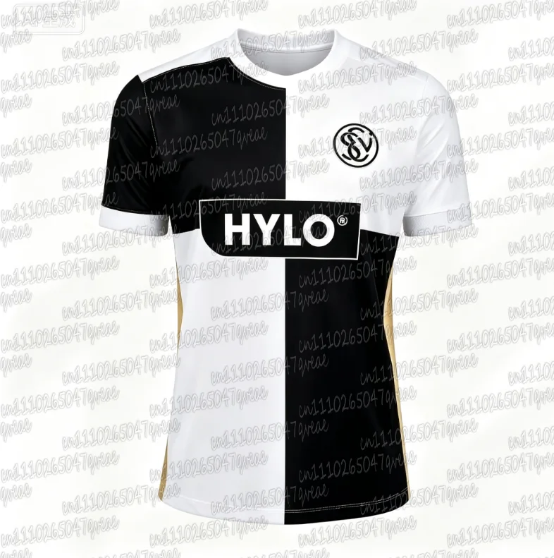 26-27 SV Elversberg Home and Away T-Shirt with 3D Digital Print, Comfortable and Breathable Sports Casual Top Family Matching