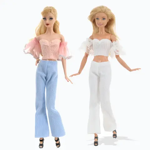 बार्बी के लिए 27-30 सेमी गुड़िया ड्रेस अप कपड़े सहायक उपकरण 1/6 गुड़िया फैशन पैंट/स्कर्ट सेट लड़कियों उपहार खिलौना 8 best sales बार्बी गुड़िया के कपड़े और सामान - №4