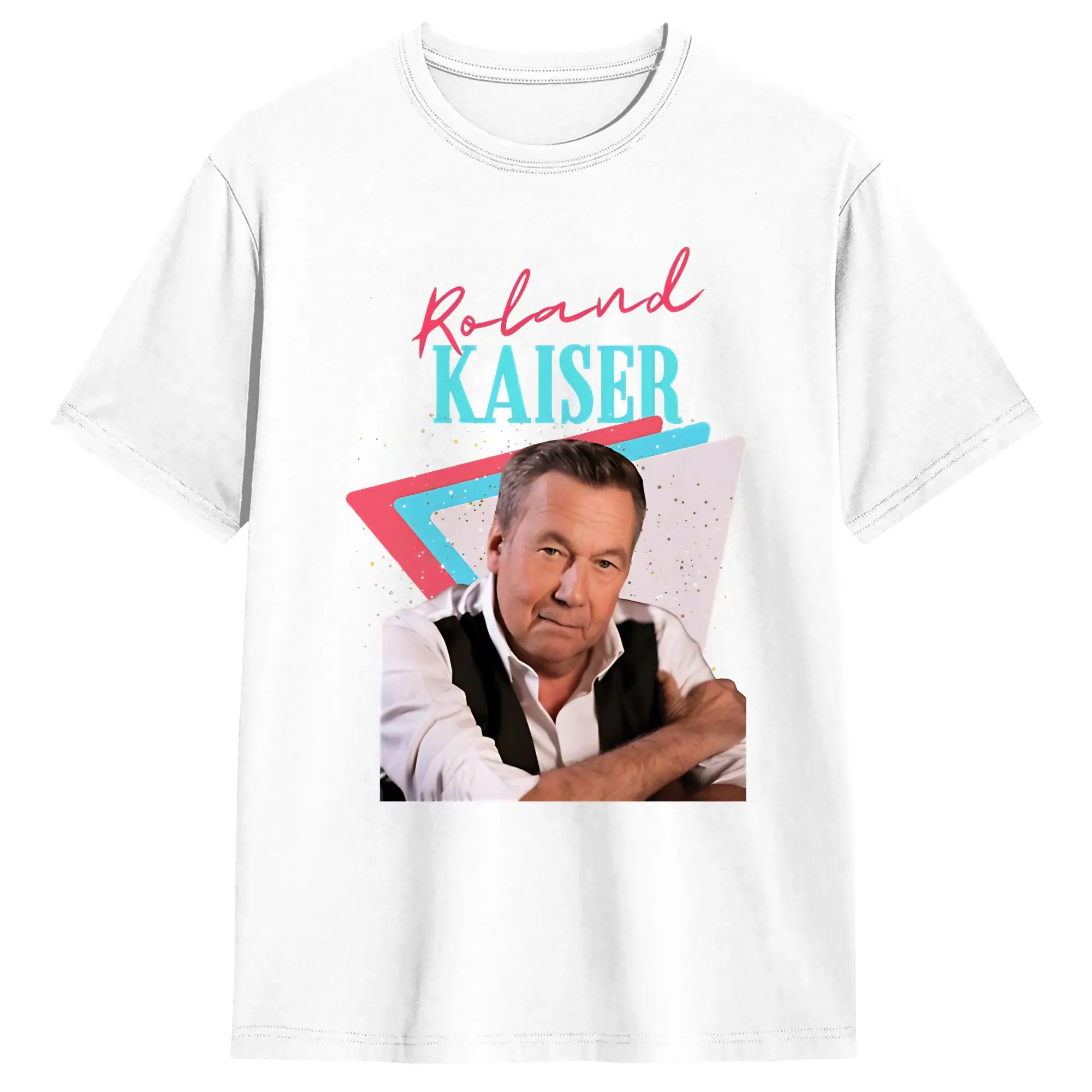 Roland Kaiser  Cotton T-Shirt For Men Summer  Y2K Fun T-Shirts Crew Neck Fashion Tees Plus Size Custom Logo Clothes