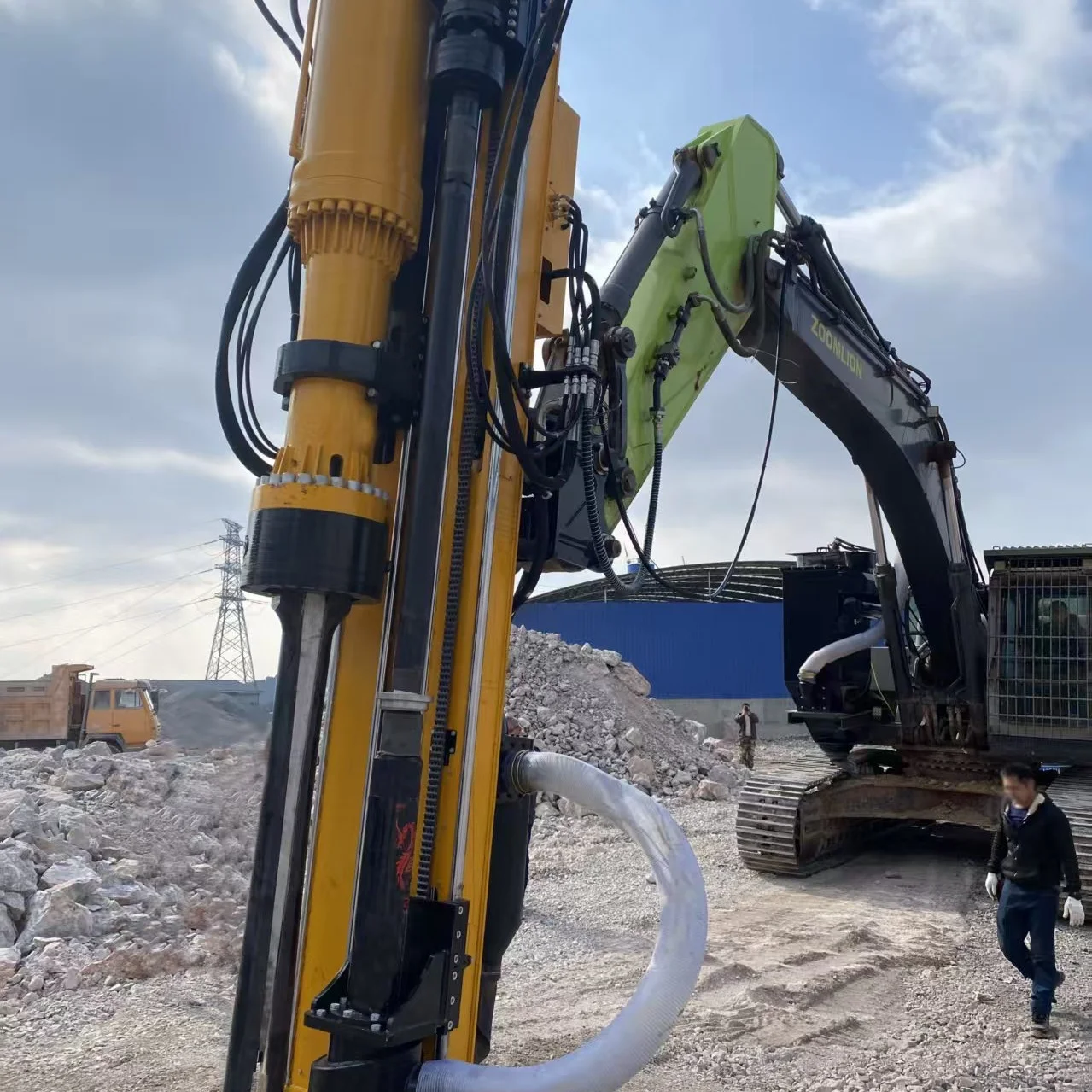 High Quality Hydraulic Rock Drilling and Splitting Machine Drilling and Splitting Integrated Machine