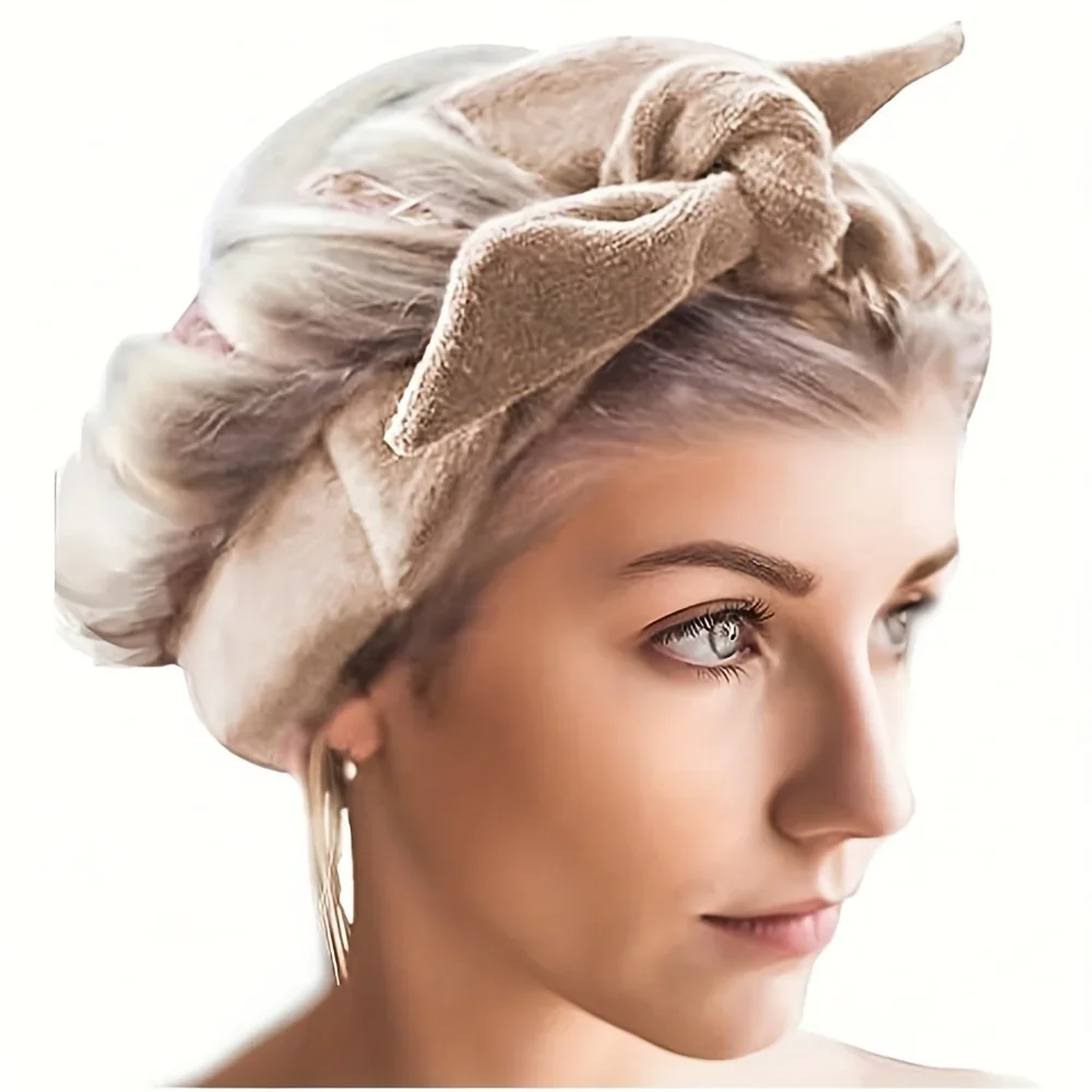 Heatless Curling Rod Headband, No Heat Curl Ribbon With Scrunchies, Sleeping In Overnight Hair Rollers Natural Soft Wave
