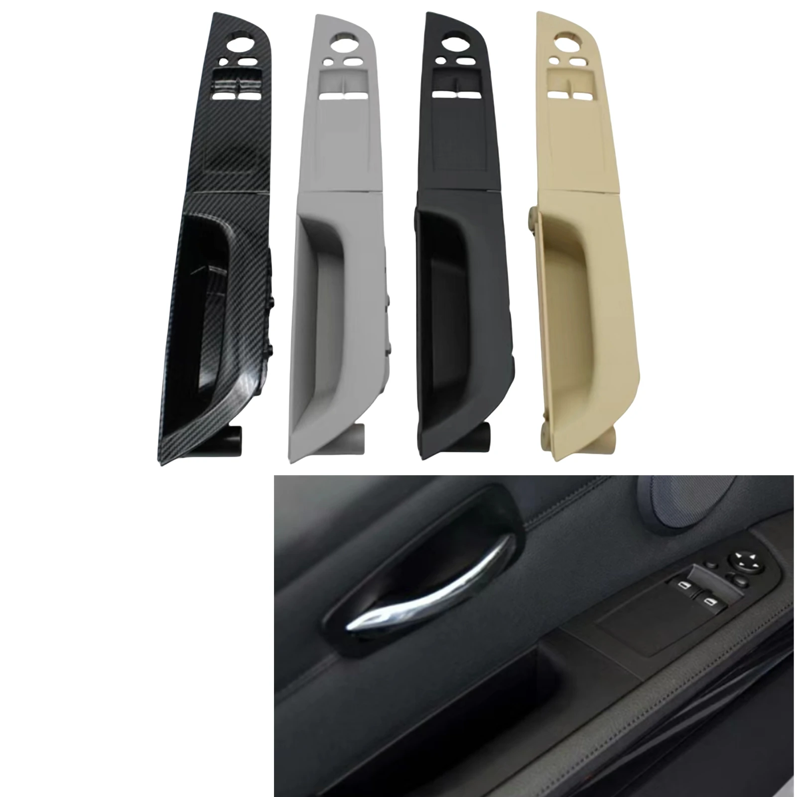 

Внутренняя дверная ручка, кнопка подъема окна, панель переключателя, накладка для BMW 3 серии E92 2-дверный купе 2007-2014 гг.