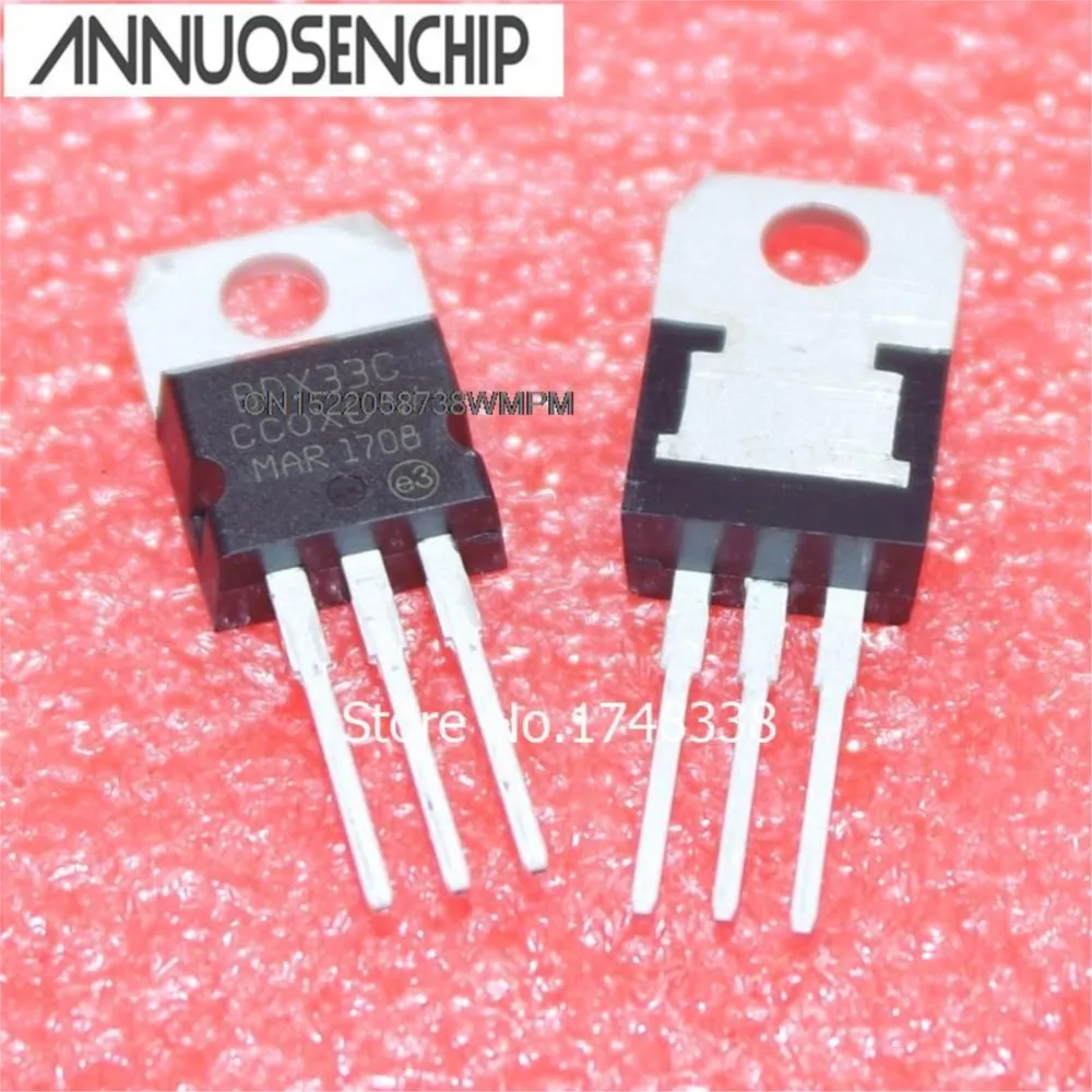 10PCS New and Original BDX33  TO-220 TRANSISTOR 100V 10A TO-220 BDX33C