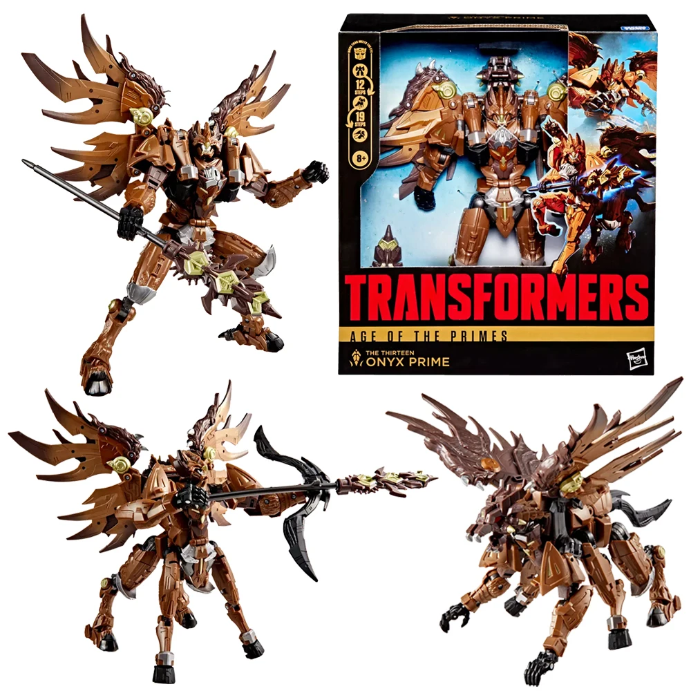 

[В наличии] Hasbro Transformers Age of The Primes The Thirteen Onyx Prime 19 см Leader Class 3-в-1 Converting Action Figure Toys