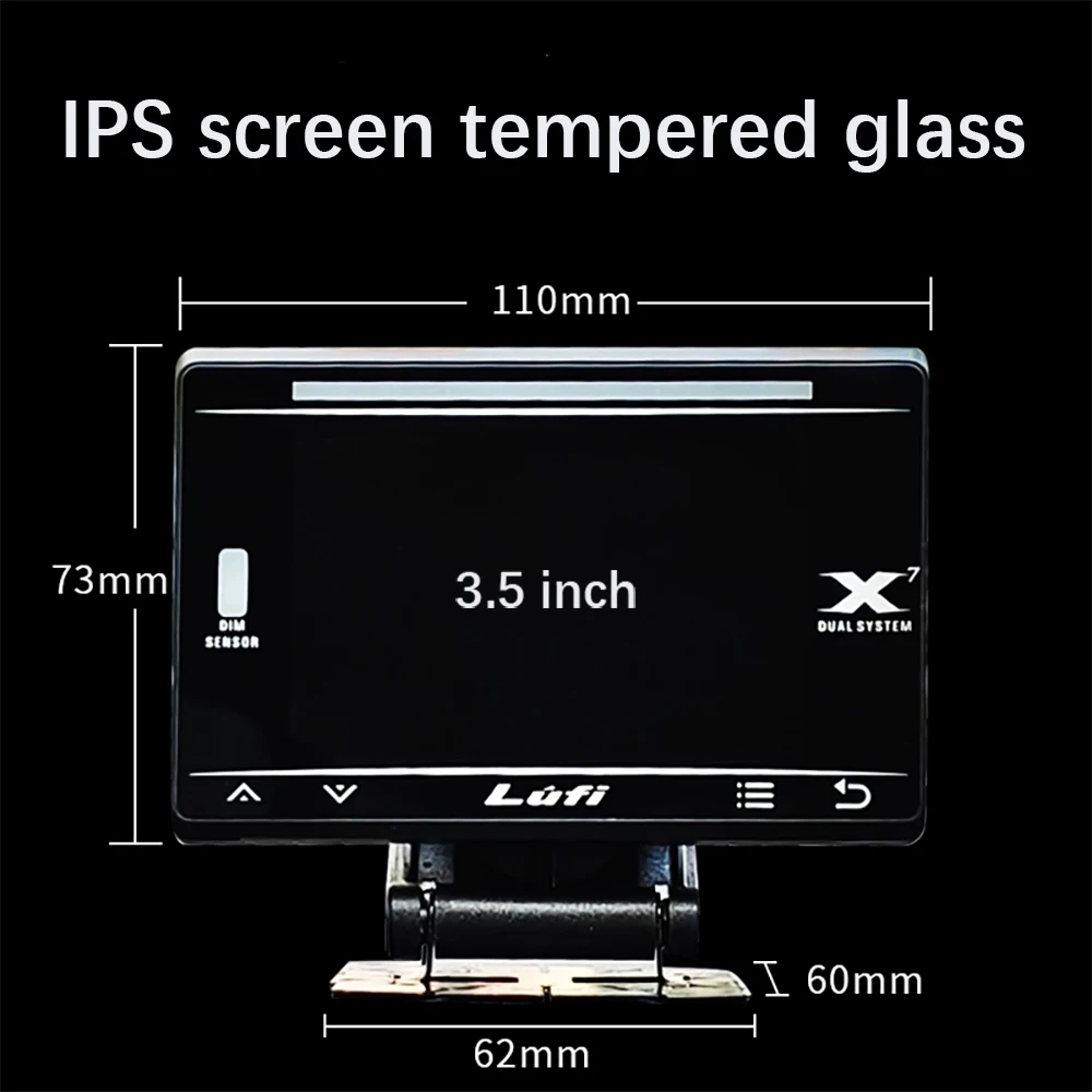 Neues Head-up-Display der vierten Generation LUFI X7 OBD-Instrument Wassertemperatur Abgastemperatur Turbogeschwindigkeit LCD-Messgerät – Detail 16