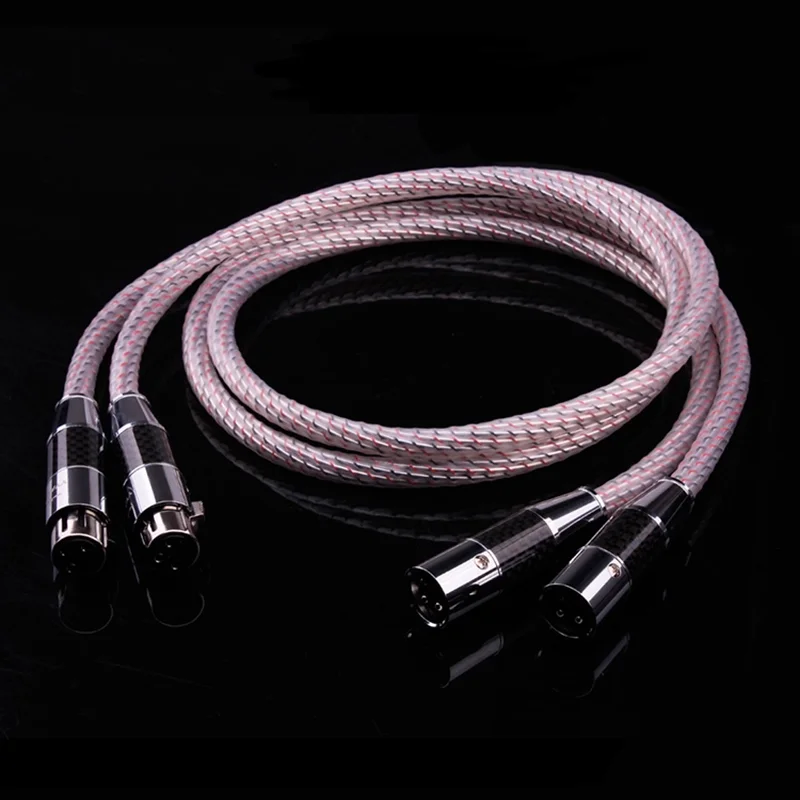 

Кабель XLR Соединительный кабель 7N OCC с серебряным покрытием Аудио-видео Удлинительный провод XLR Hi-Fi кабель