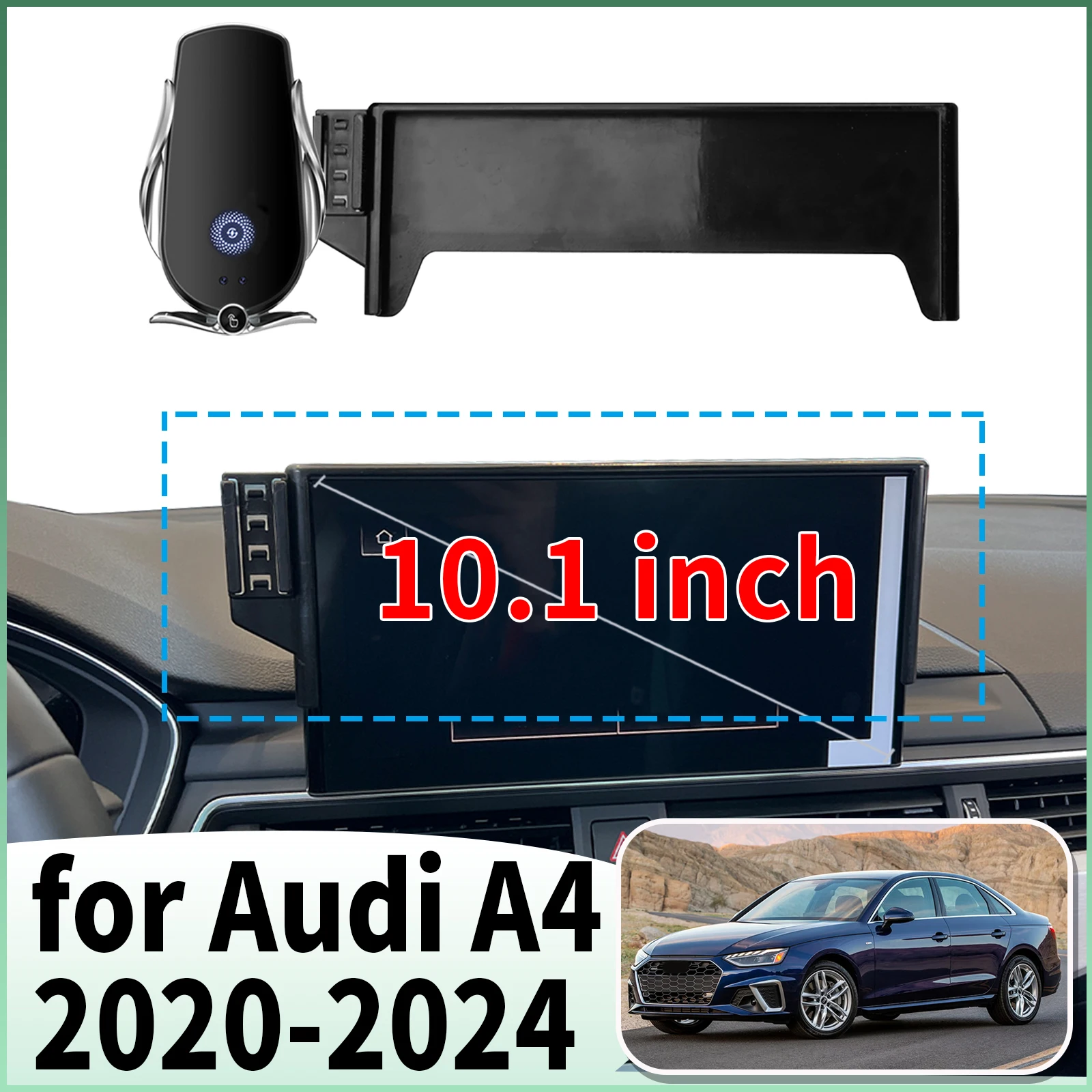 

fit for Audi A4 2020-2022 2023 2024 10.1 inch Specific Dashboard Navigation Phone Holder Mount Design Car​​ accessoires