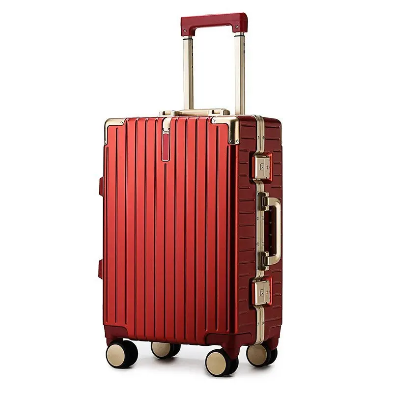 Luggage Suitcase Aluminum Frame Password Case Fashion Boarding Case Universal Wheel Trolley Case Suitcase