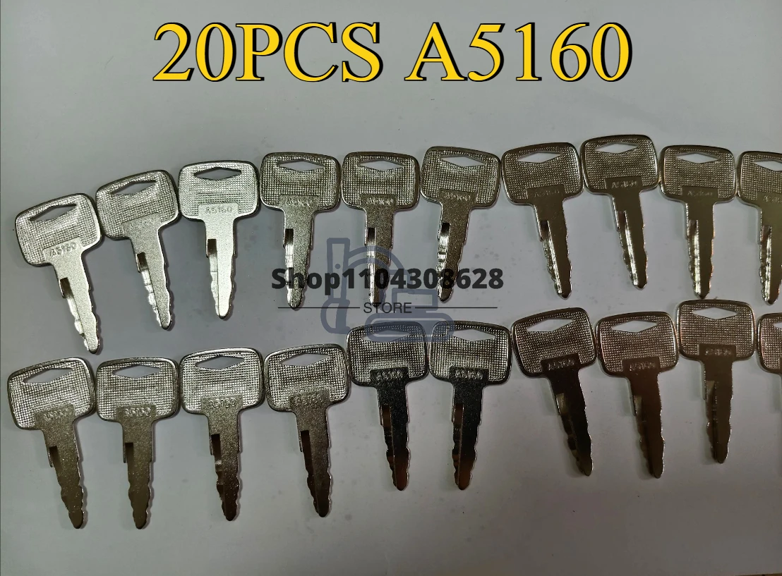 

20PCS A5160 Ignition Keys 91A07-01910 For Mitsubishi Forklift KEY