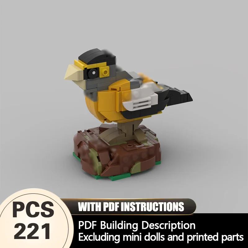 

Creators Animal Series Model MOC Building Bricks Evening Grosbeak Modular Technology Gifts Holiday Assemble Children Toys Suit