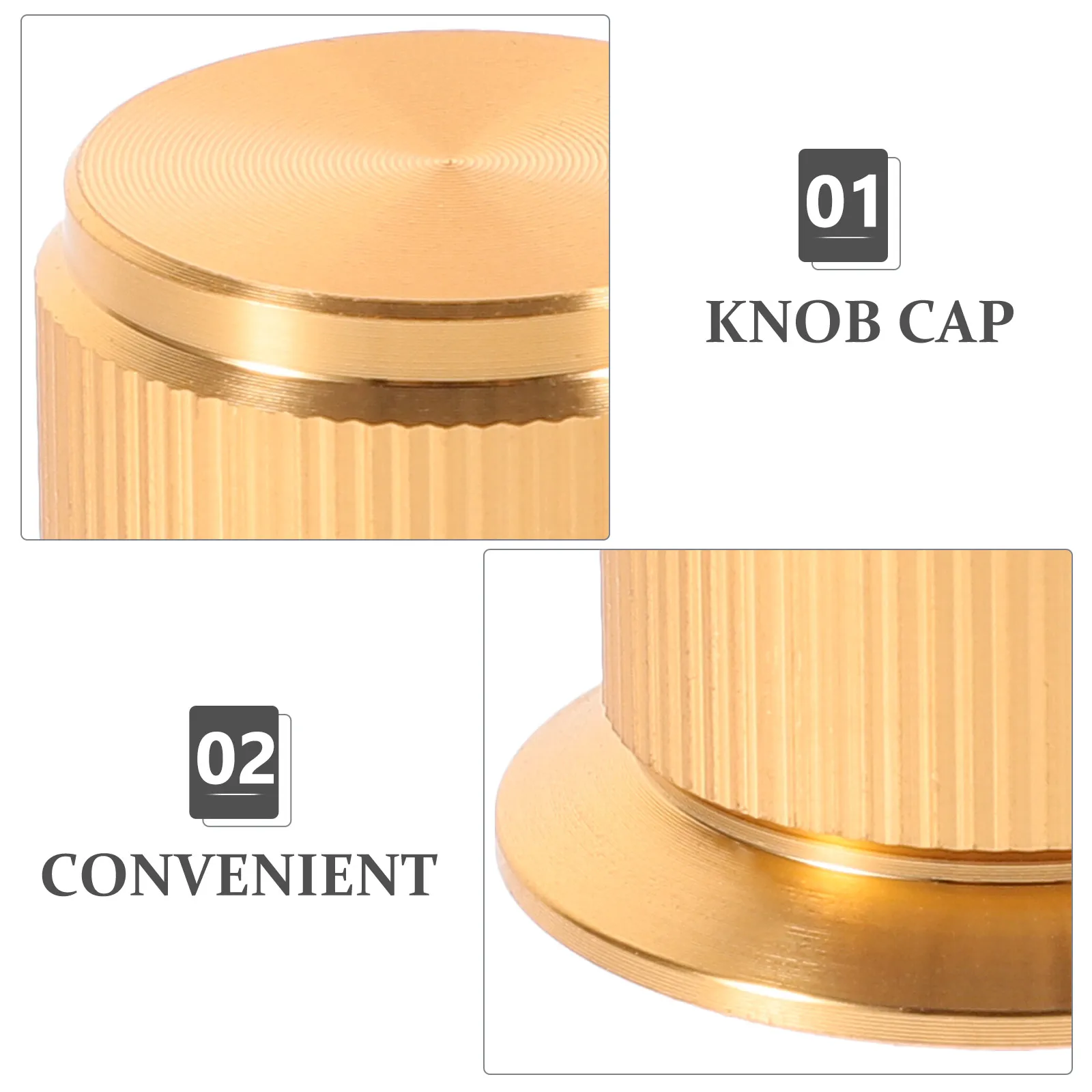 

Aluminum Alloy Volume Control Knob Cap For Amplifier Durable Replacement Stylish Design Easy Installation Metal