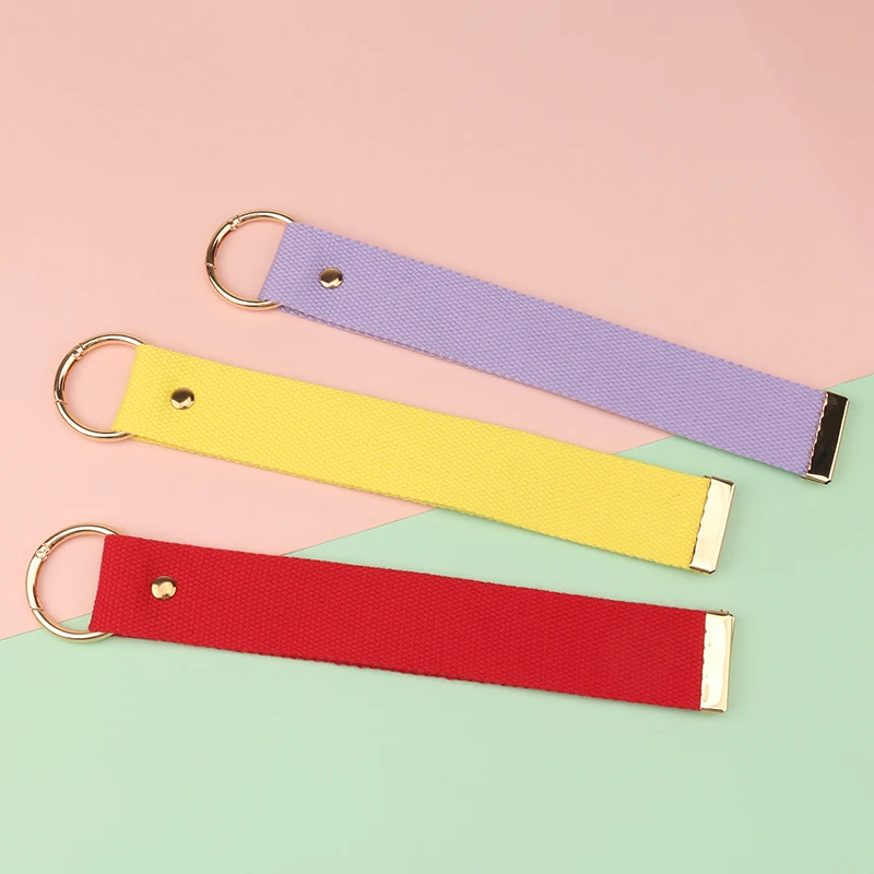 Baggage Tag Strap Keyring For Women Men Bag Suitcase Pendant Anti-lost Keychain Car Keys Holder Metal Buckle Key Chain Gifts