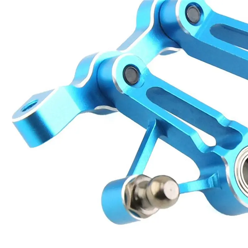 ABJL Aluminum Steering Group for Tamiya XV02 for Traxxas Slash Rustler Bandit 1/10 RC Car Upgrade Parts Blue