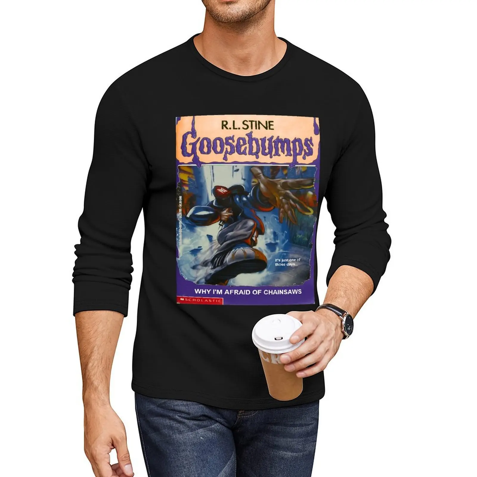 

Goosebumps - limp bizkit music band Long T-Shirt graphic t shirts vintage clothes mens funny t shirts