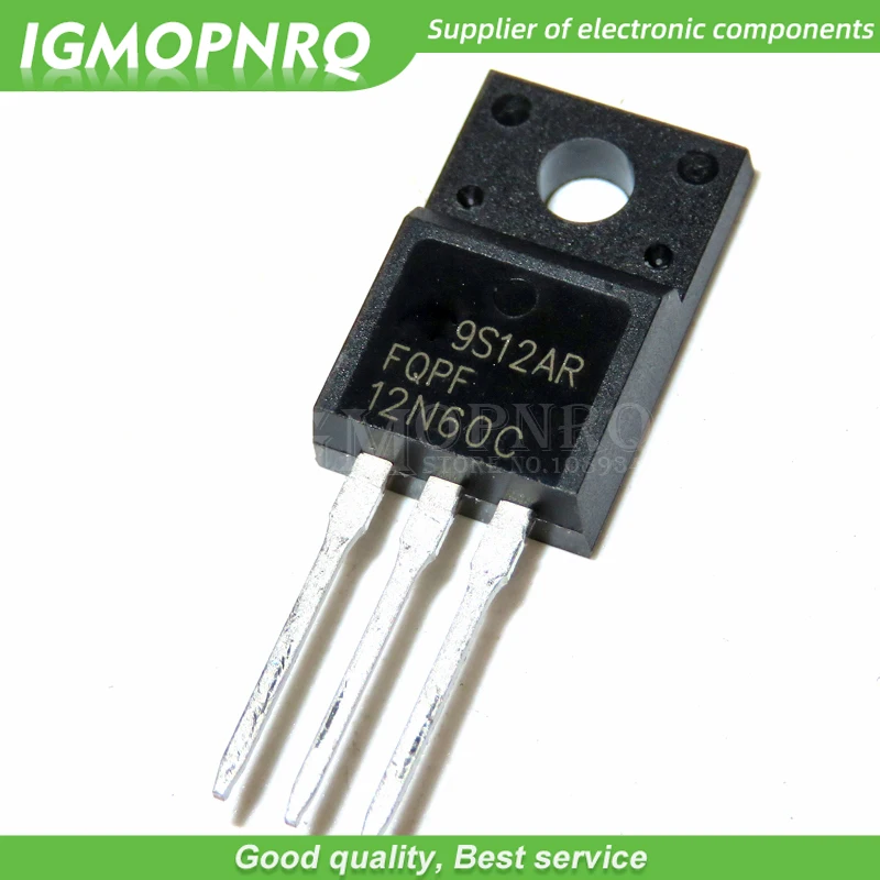 20pcs free shipping FQPF12N60C 12N60C 12N60 600V 12A MOSFET N-Channel transistor TO-220F new original