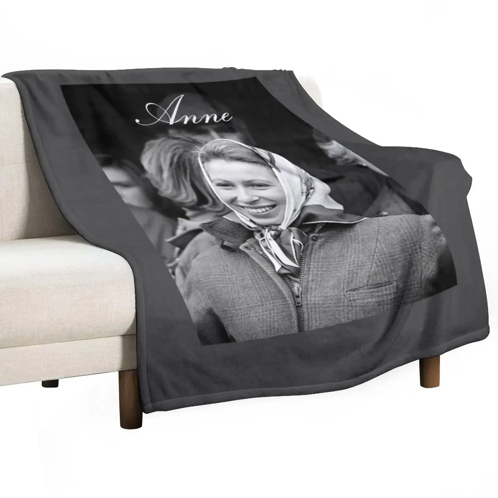 

New HRH Princess Anne 1976 Throw Blanket Decorative Sofa Extra Large Throw Large Blankets