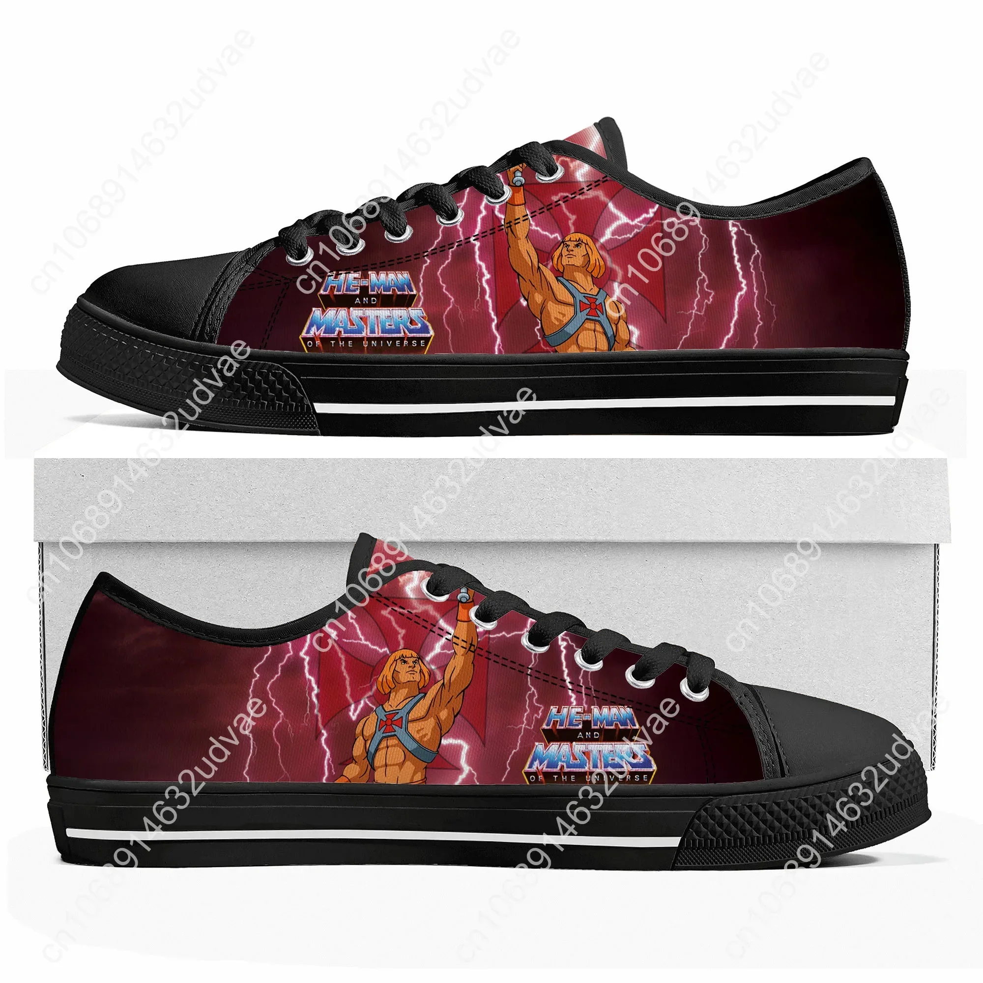 He-Man Masters Of The Universe Low Top High Quality Sneakers Mens Womens Teenager Canvas Sneaker Casual Couple Shoes Custom Shoe