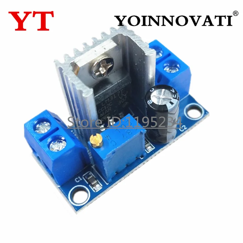 LM317 DC-DC 1.5A 1.2-37V Adjustable Power Supply Board DC Converter Buck Step Down Module Adjustable Linear Voltage Regulator