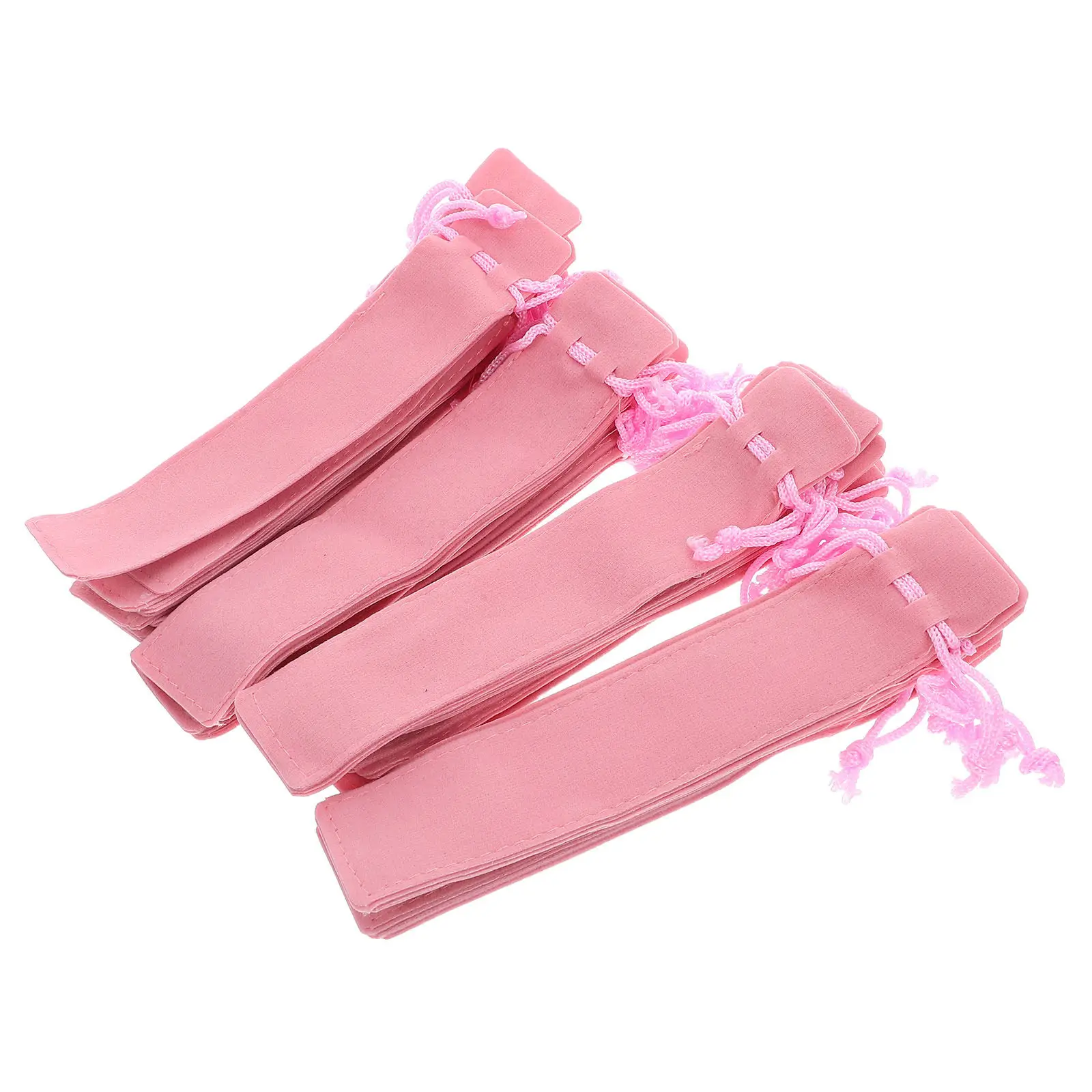 35Pcs Aesthetic Drawstring Pen Pouch Soft Double-Layer Lint Material Secure Closure Portable Mini Pencil Case for College